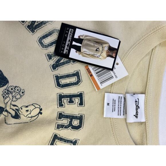 Disney Classics Alice in wonderland Cream Embroidered Sweatshirt Sz M - Picture 8 of 10